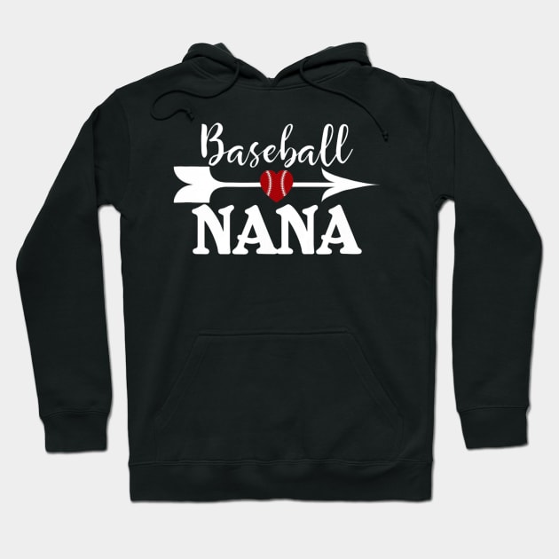 Baseball NANA Proud Grandma Mothers Day Hoodie by Vigo